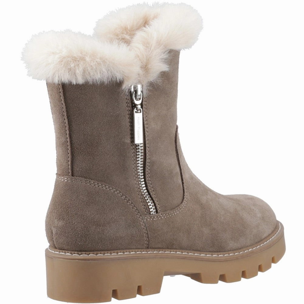 Hush Puppies Ambre Zip Boot Street Look Comfortable Feel