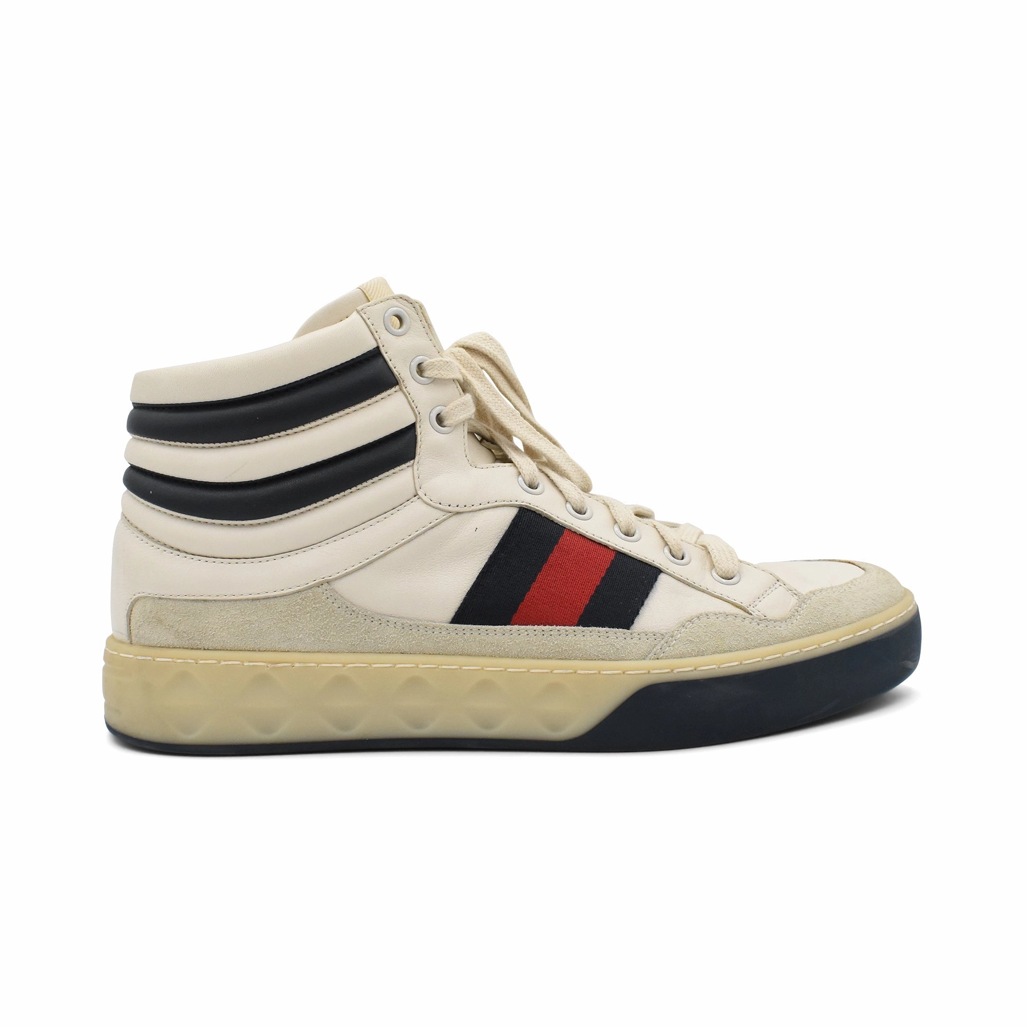 Modern Wear Gucci 'Ace' High-Top Sneakers - Men's 7