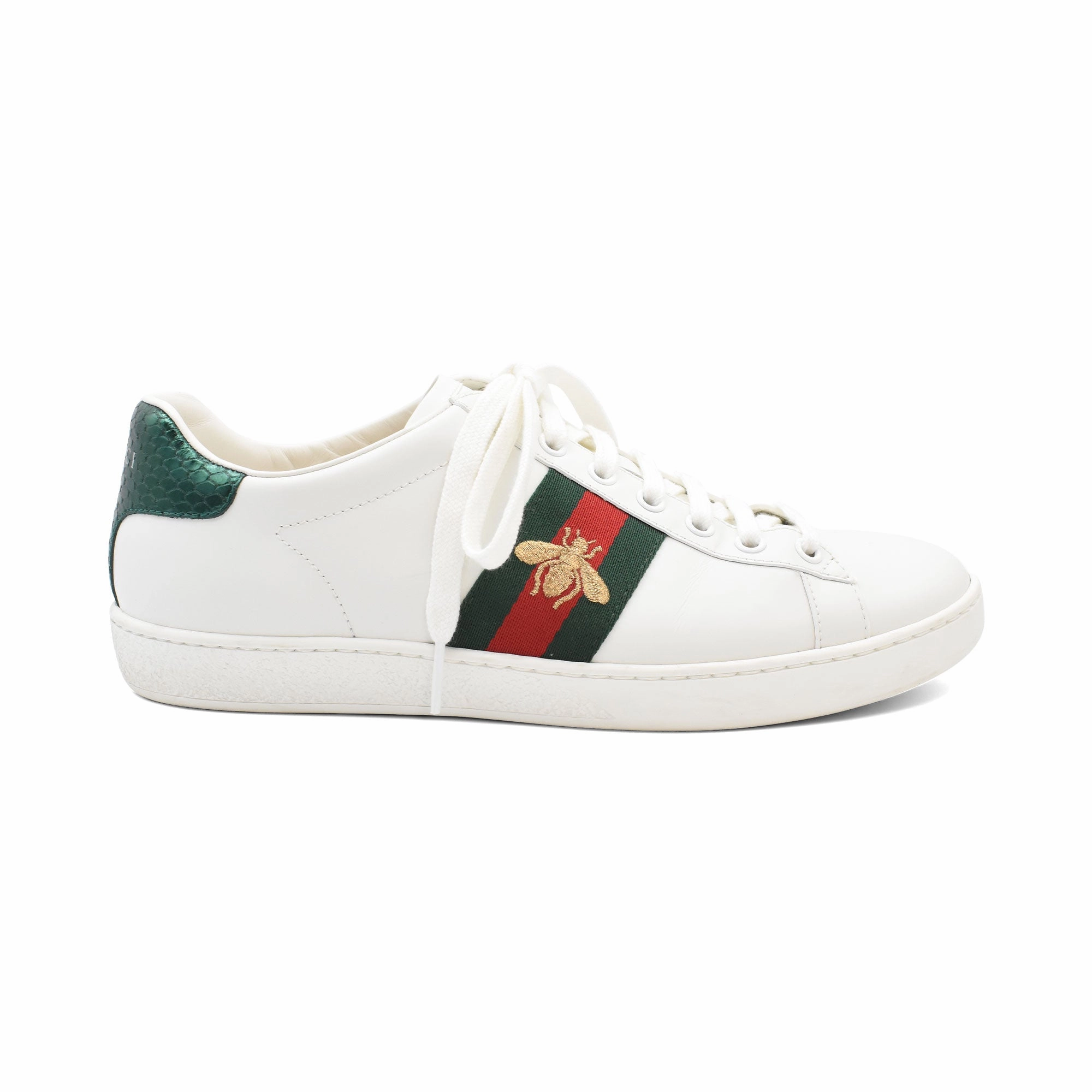 Gucci 'Ace' Sneakers - Women's 38.5 Compression Molded Foam Clean Stitching