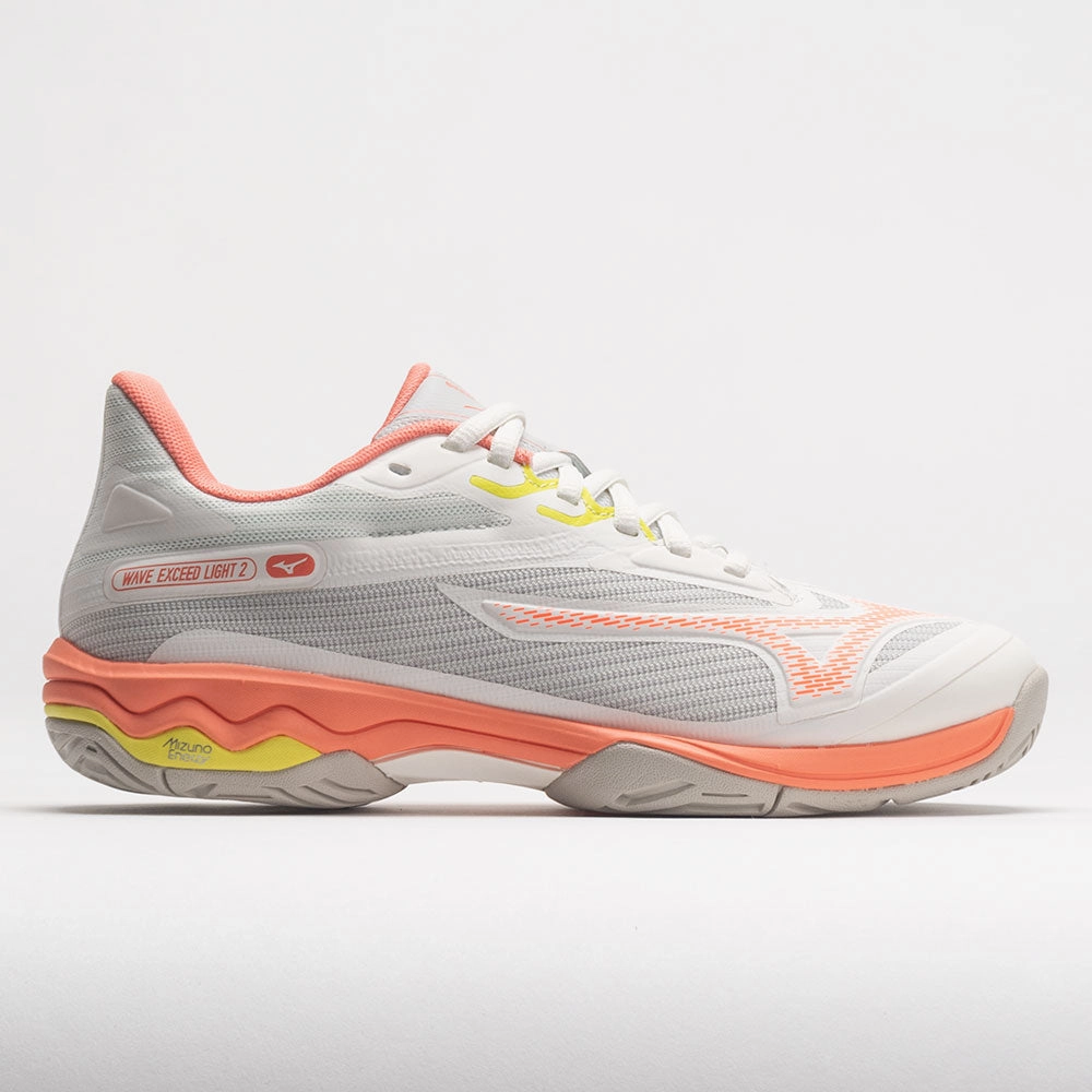 Light On Feet Mizuno Wave Exceed Light 2 AC Women's  Snow White/Fusion Coral