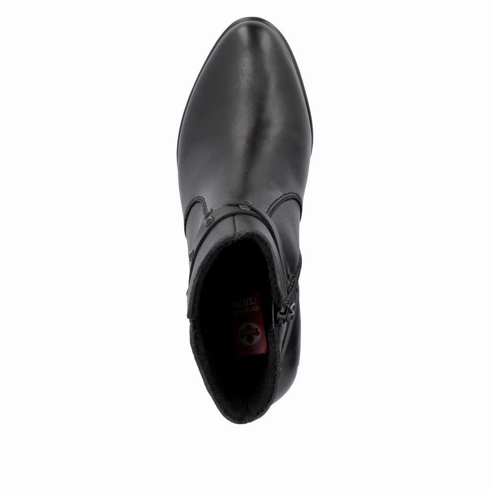 Y2059-00 Ankle Side Zip Black Mesh Panel Canvas Material