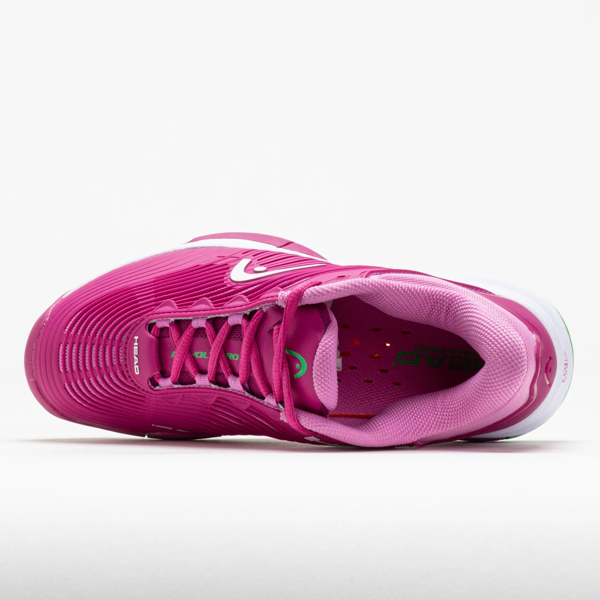 HEAD Revolt Pro 4.5 Women's  Fuchsia/Pink running in the cold shoes