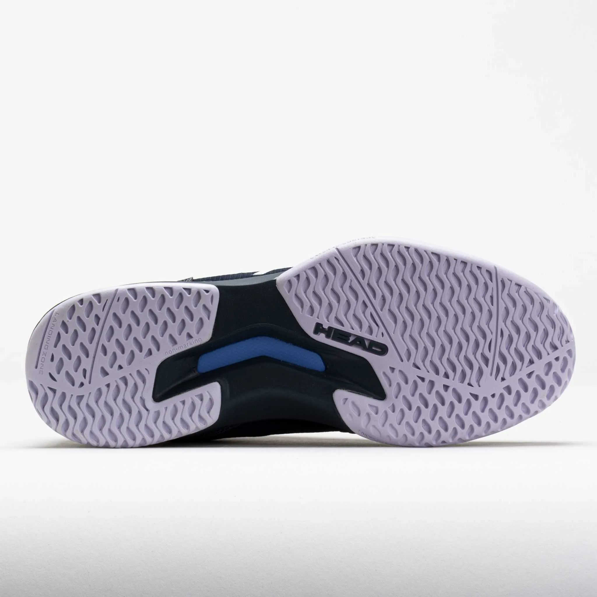 HEAD Sprint Team 3.5 Men's  Blueberry/White compatible running during a windy day