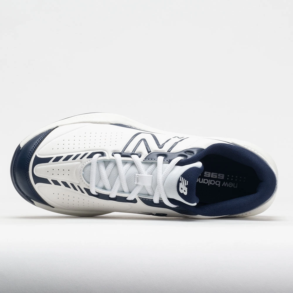 winter - resistant style - statement New Balance 696v5 Men's  White/Navy