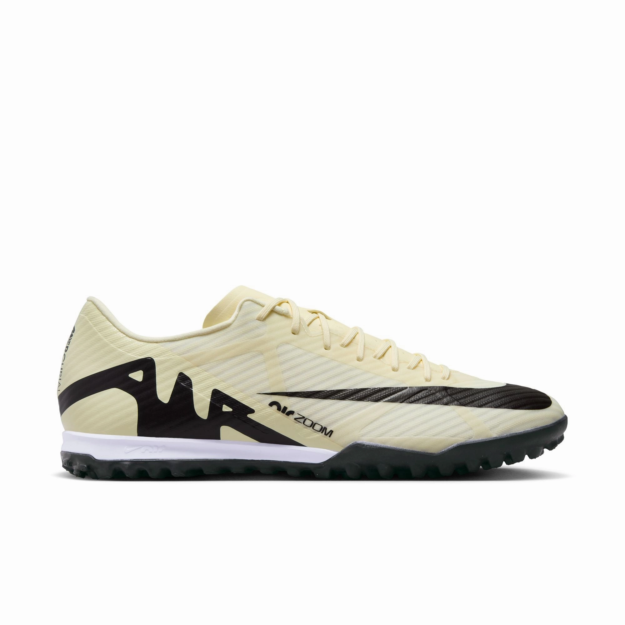 Nike Zoom Mercurial Vapor 15 Academy TF Turf Soccer Shoes - Lemonade/ Black thigh - high running gear
