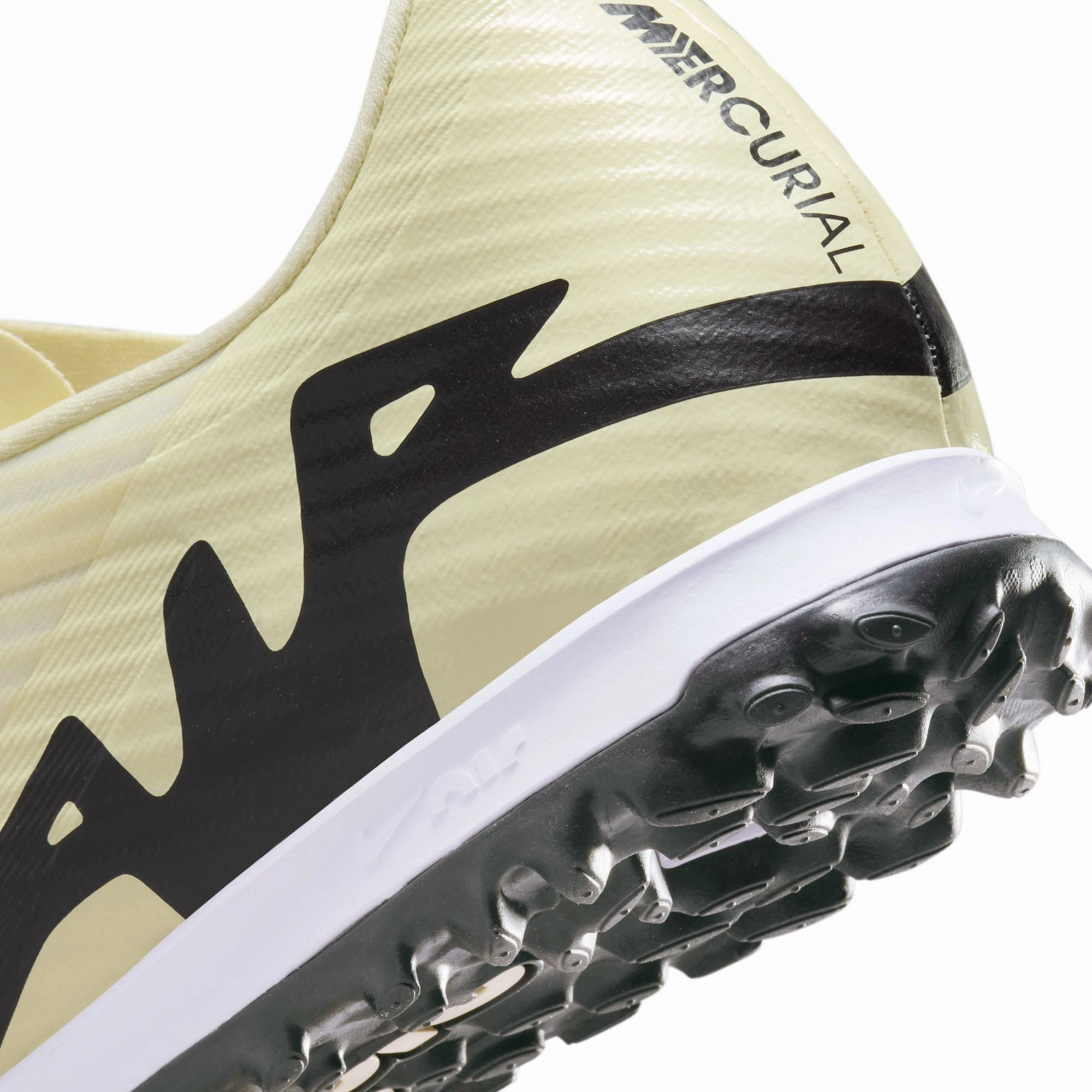 Nike Zoom Mercurial Vapor 15 Academy TF Turf Soccer Shoes - Lemonade/ Black Fit Traction