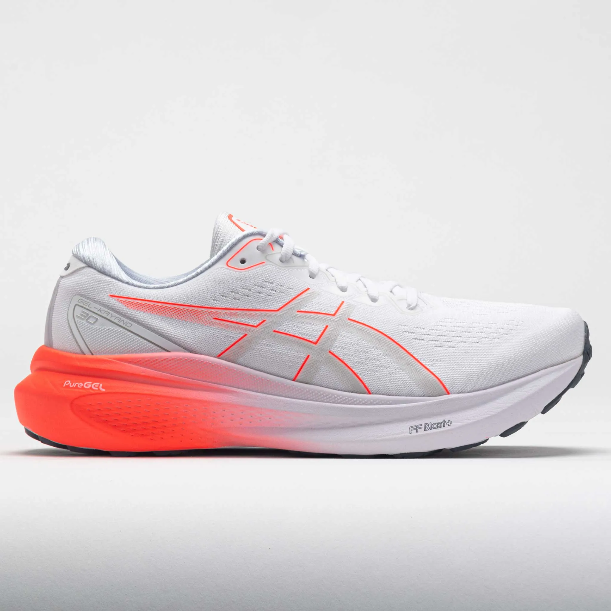 track shoes ASICS GEL-Kayano 30 Men's  White/Sunrise Red