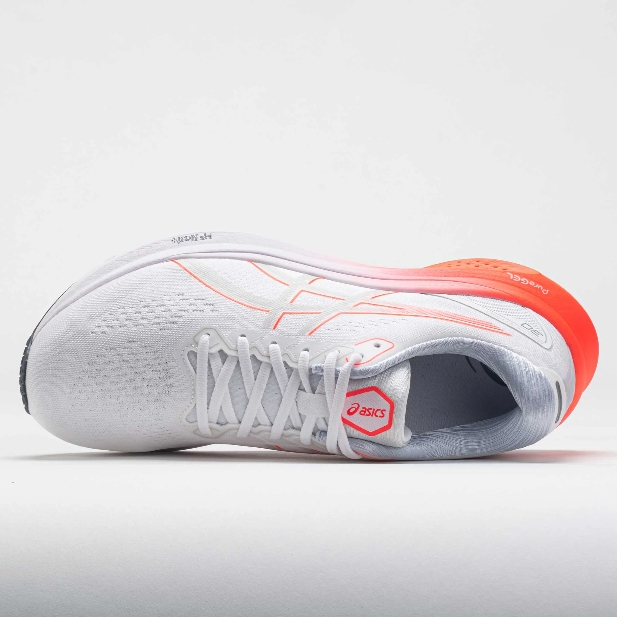 PU foam Efficient Comfort ASICS GEL-Kayano 30 Men's  White/Sunrise Red