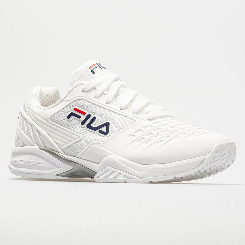 Fila Axilus 2 Energized Women's  White/White/FILA Navy strap - trimmed - design shoes