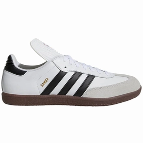 adidas Samba Classic Indoor Soccer Shoe - White/Black Dynamic Fit Game Agility