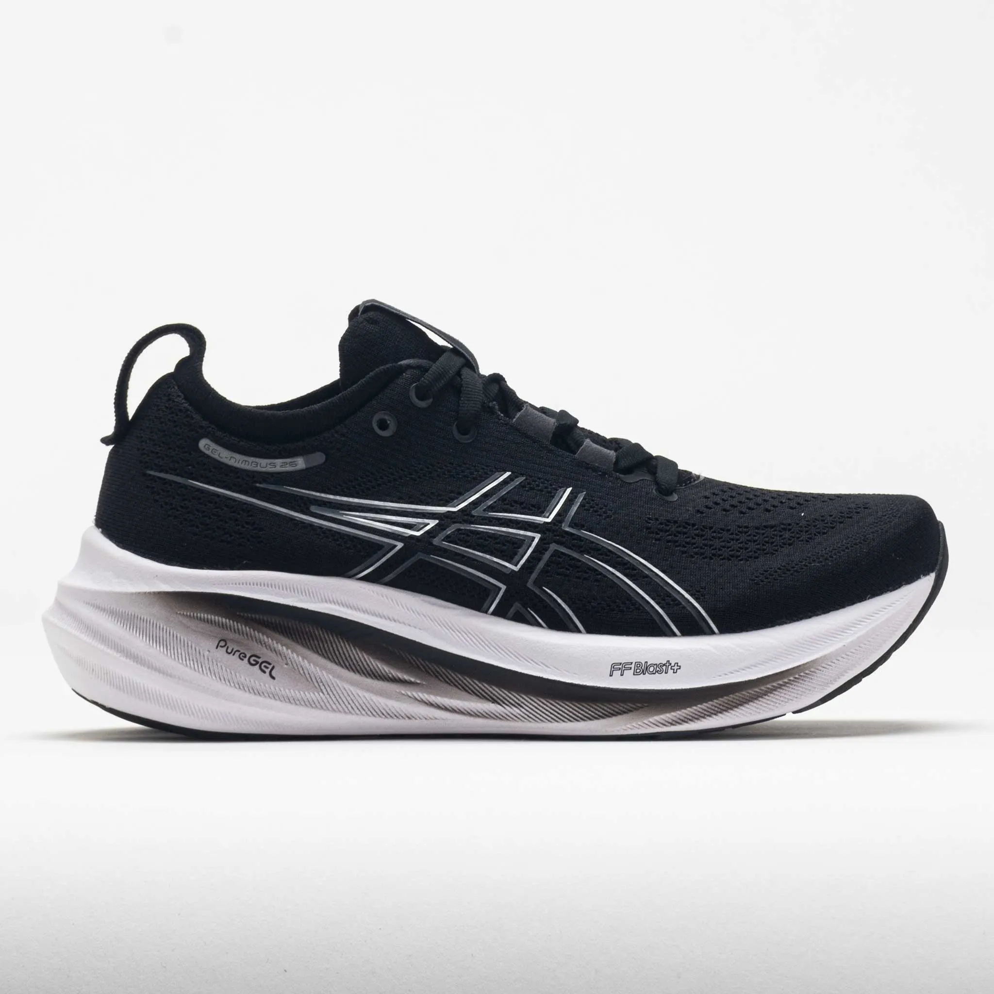 ASICS GEL-Nimbus 26 Men's  Black/Graphite Grey bendable running shoes casual runner running gear