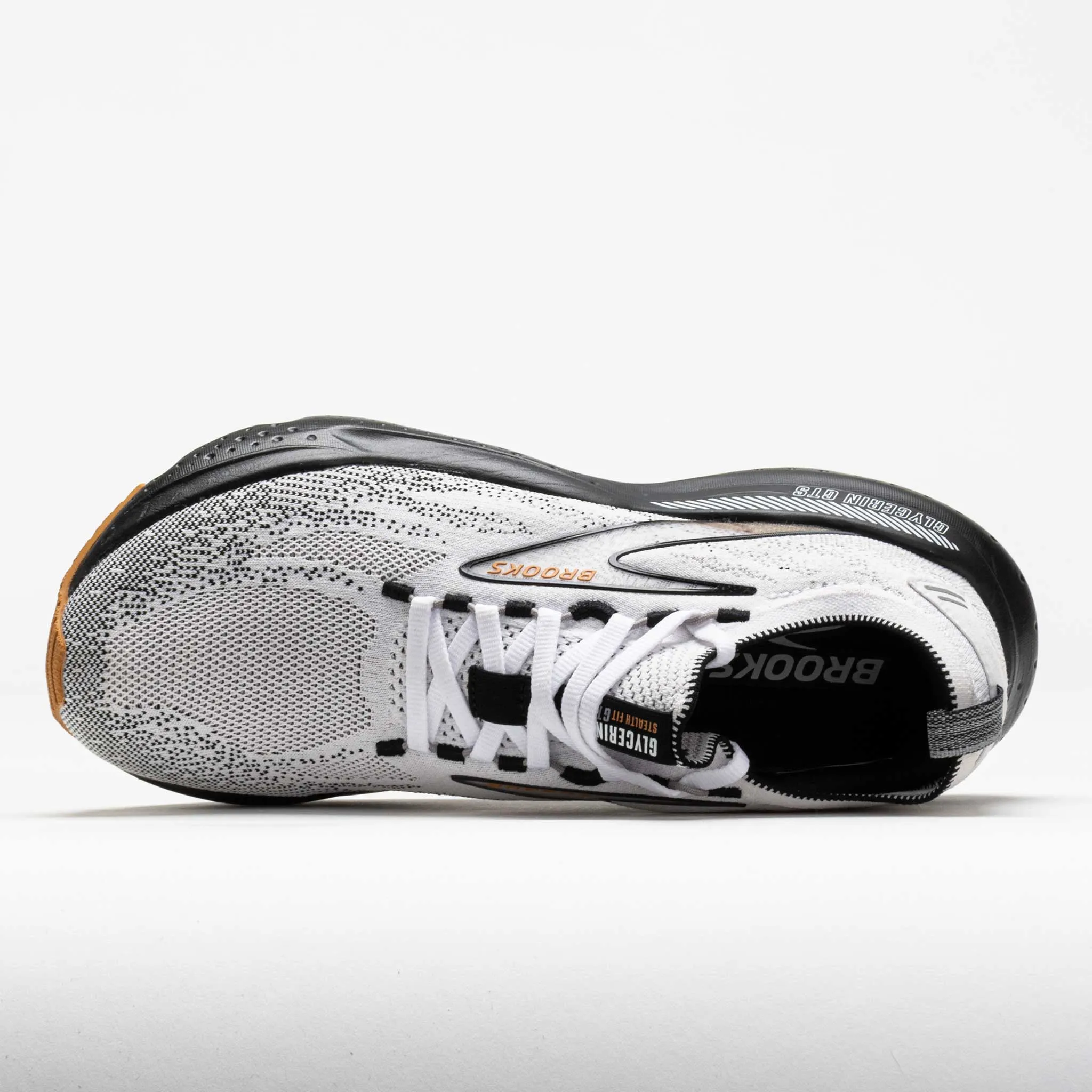 evening running gear outdoor - ready Brooks Glycerin StealthFit GTS 21 Men's  White/Grey/Black