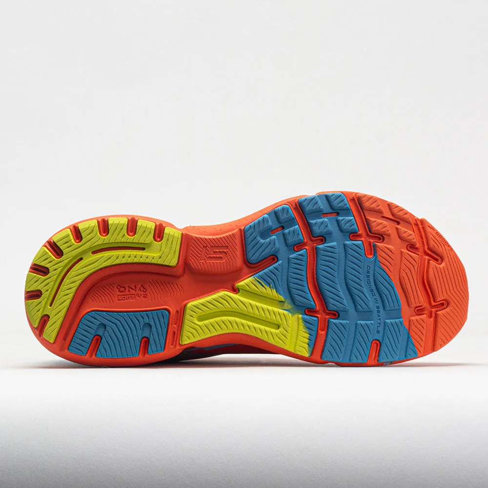 Brooks Ghost 15 Men's  Orange/Blue/Yellow Stretching user - centric