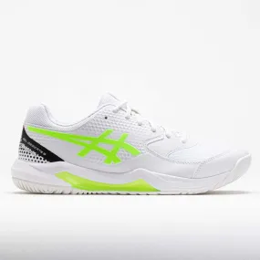 ASICS GEL-Dedicate 8 Pickleball Men's  White/Lime Burst running in a stadium