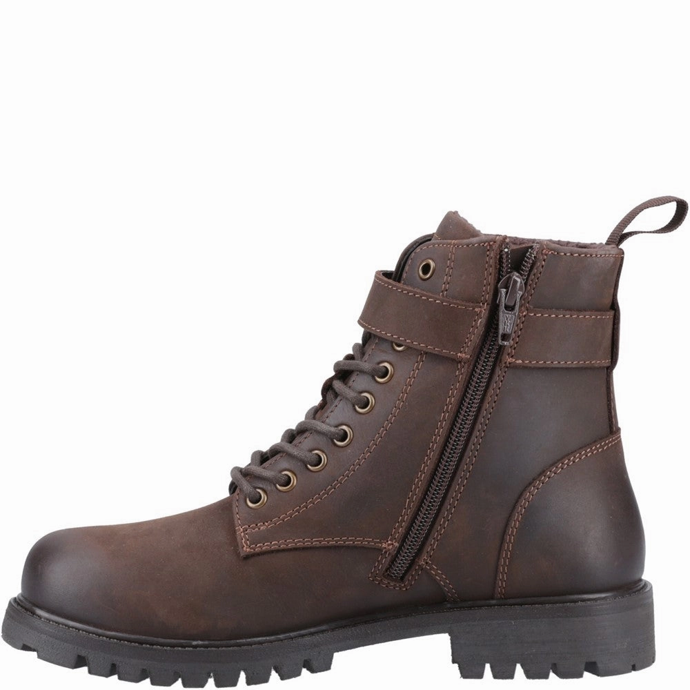 Hush Puppies Wanda Lace Boot Breathable Canvas Stable Structure