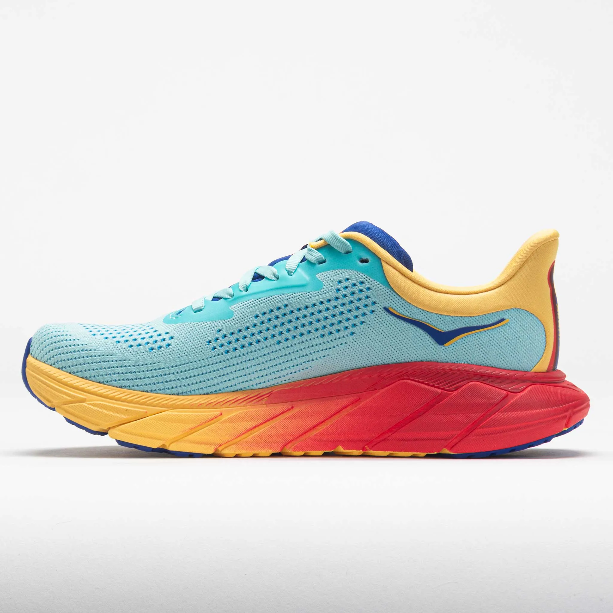 HOKA Arahi 7 Women's  Cloudless/Poppy elevated - heel running option