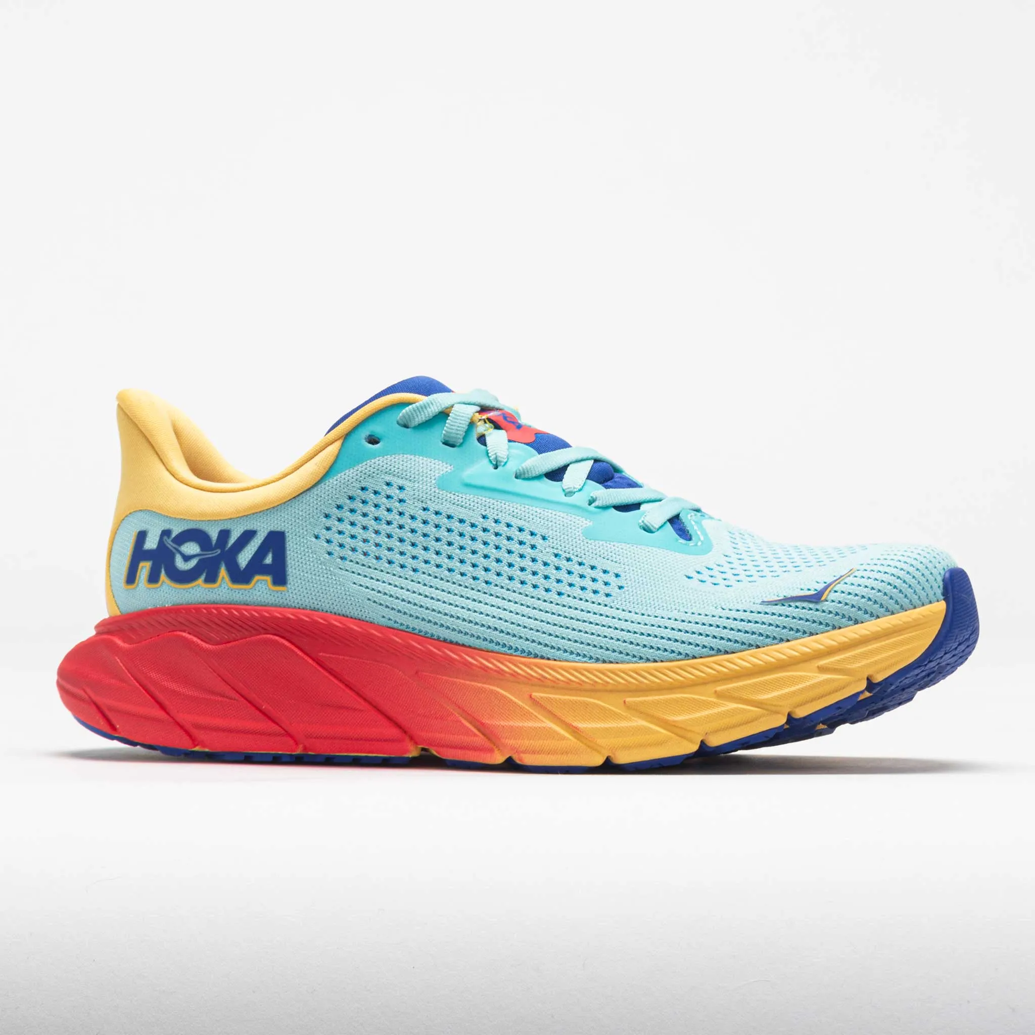 HOKA Arahi 7 Women's  Cloudless/Poppy fashion - forward shoes running in bright colors