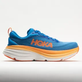 oval track running option HOKA Bondi 8 Men's  Coastal Sky/Vibrant Orange
