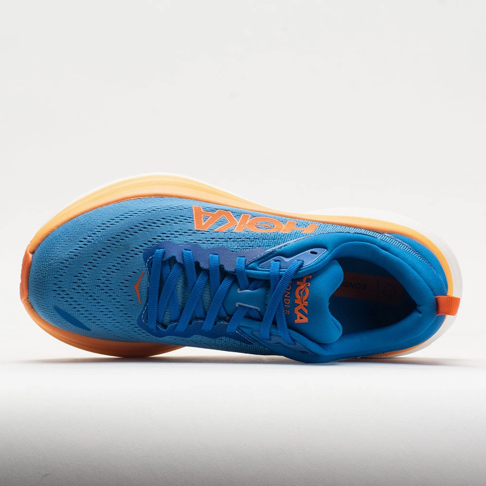summer shoes velcro - design shoes HOKA Bondi 8 Men's  Coastal Sky/Vibrant Orange