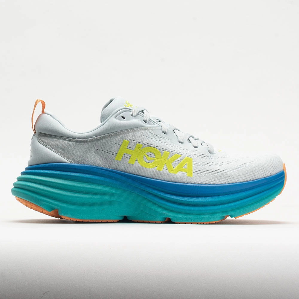 running for speed StreamlinedDesign HOKA Bondi 8 Men's  Ice Flow/Bit of Blue