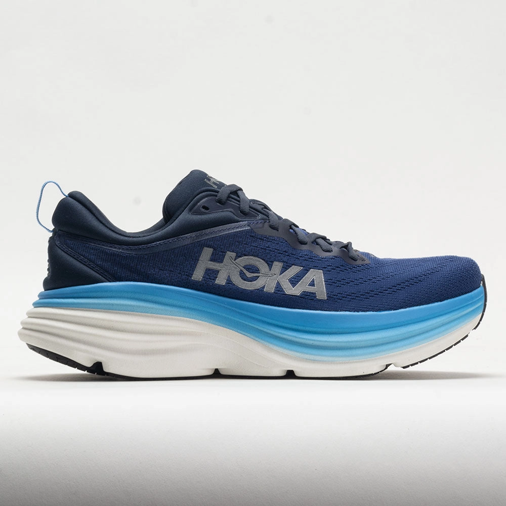 HOKA Bondi 8 Men's  Outer Space/All Aboard high - rebound shoes shock - absorbing sole shoes