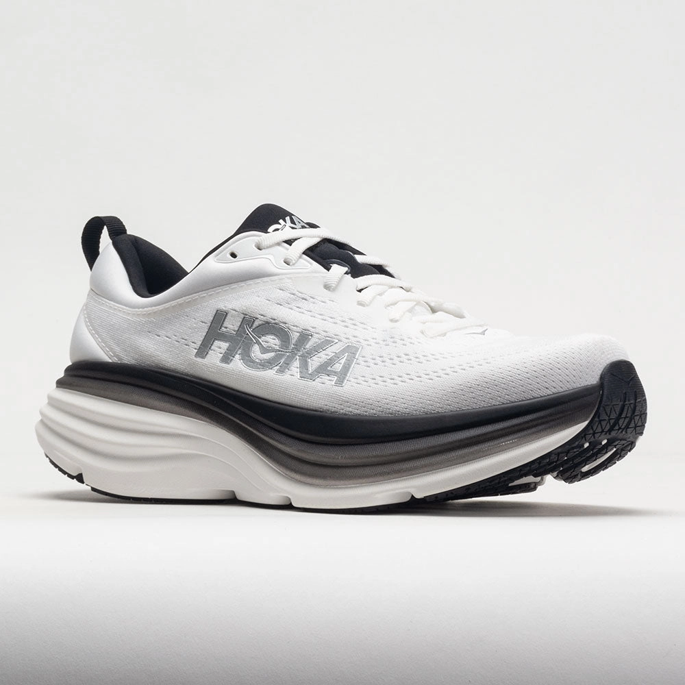 performance - enhancing Slip Proof HOKA Bondi 8 Men's  White/Black