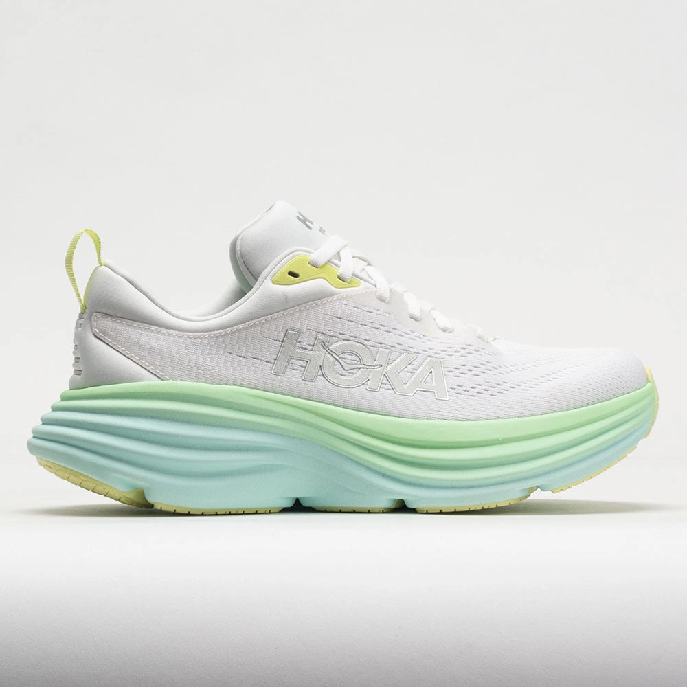 Customizable Fit Precision - engineered HOKA Bondi 8 Women's  Blanc de Blanc/Sunlit Ocean