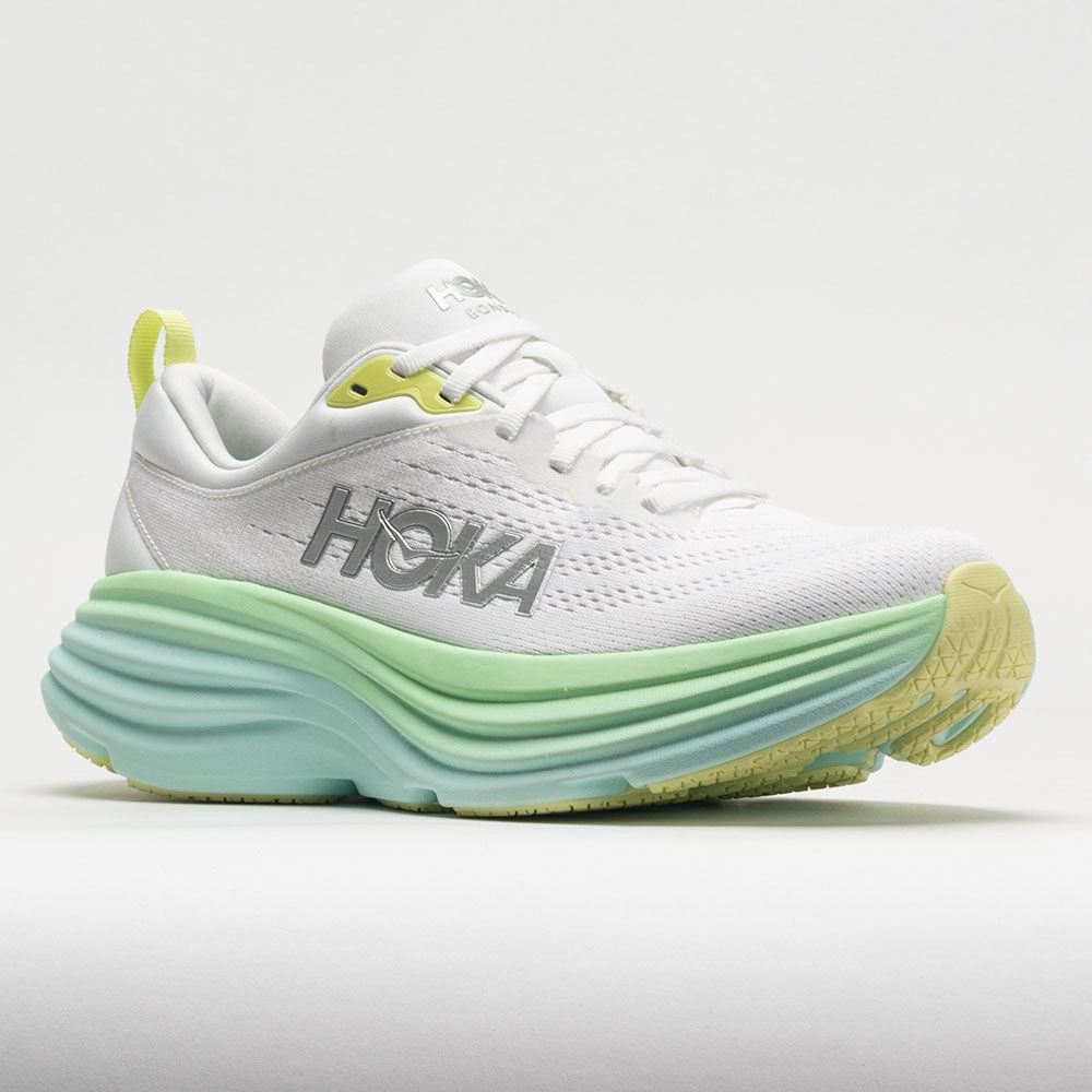 Flexible Fit shoe storage HOKA Bondi 8 Women's  Blanc de Blanc/Sunlit Ocean