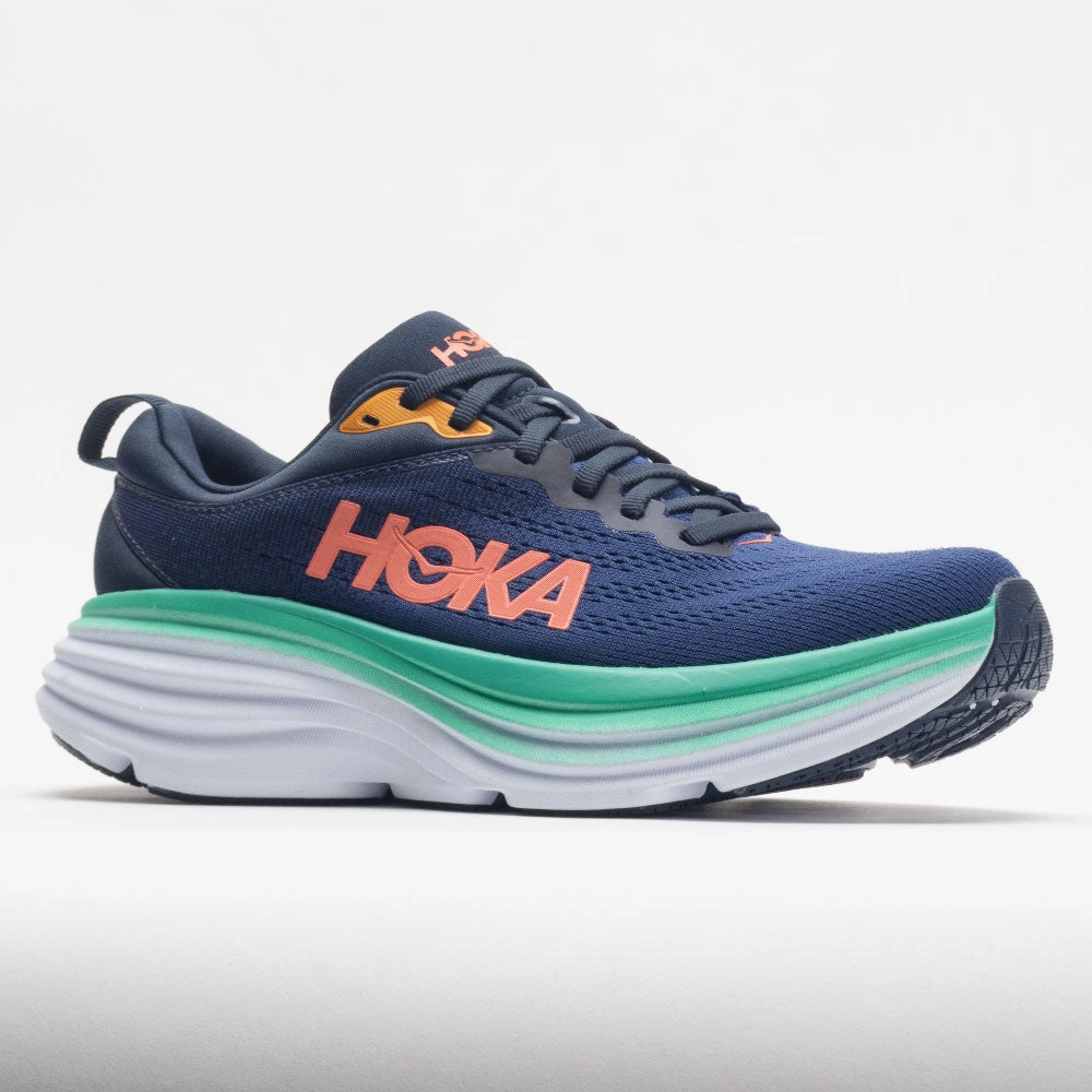 HOKA Bondi 8 Women's  Outer Space/Bellwether Blue Long Wear pilates running shoes