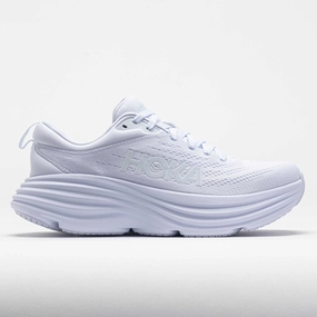 HOKA Bondi 8 Women's  White/White warm - up runs
