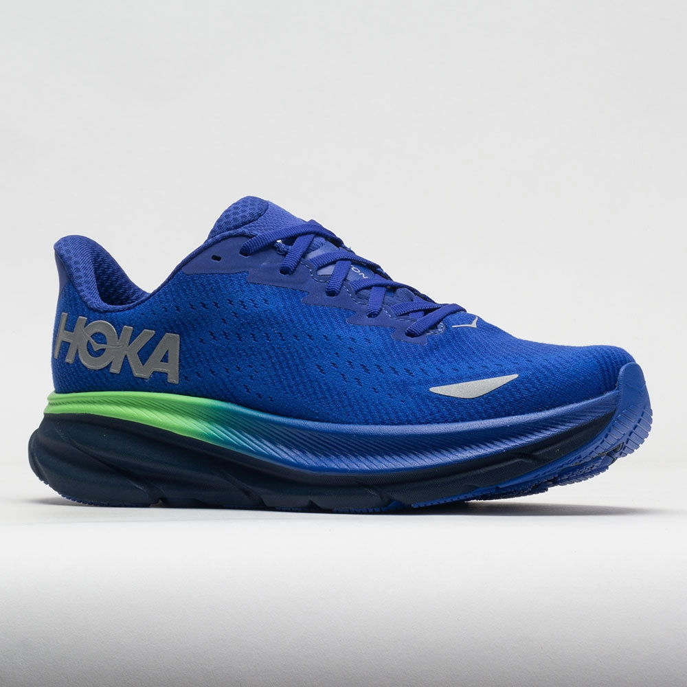 running in dry tracks shoes running watches HOKA Clifton 9 GTX Men's  Dazzling Blue/Evening Sky