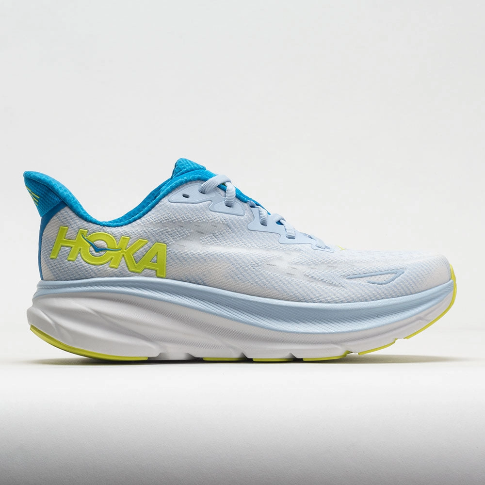 pre - workout preparation healthy living HOKA Clifton 9 Men's  Ice Water/Evening Primrose