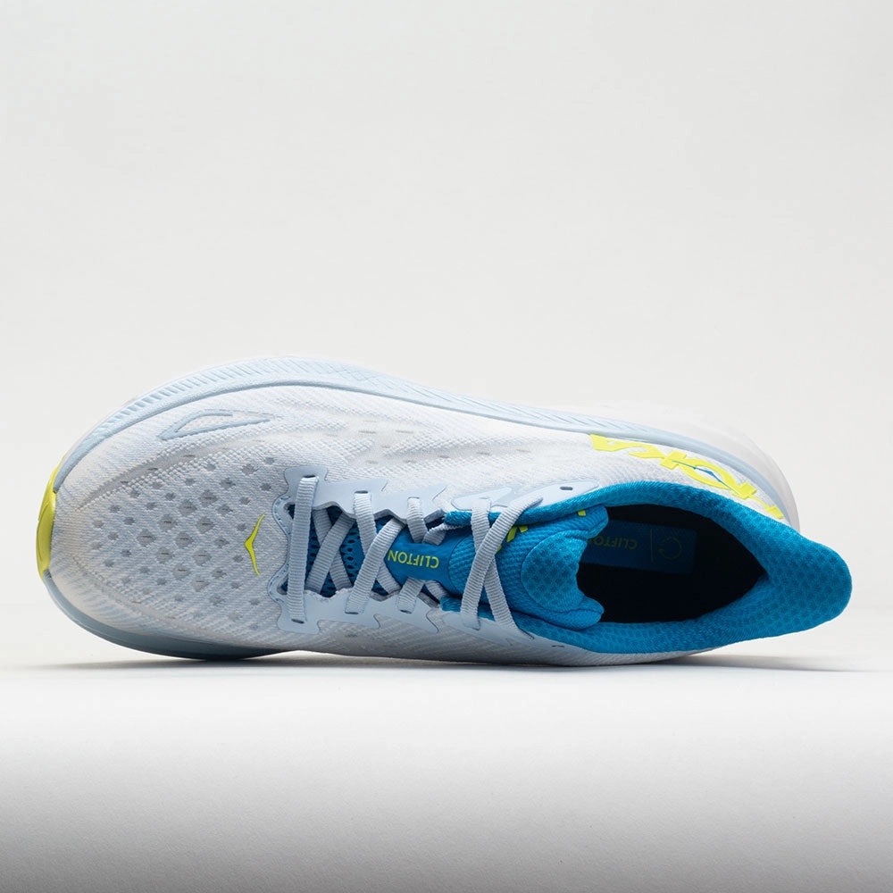 HOKA Clifton 9 Men's  Ice Water/Evening Primrose Light - On - Feet