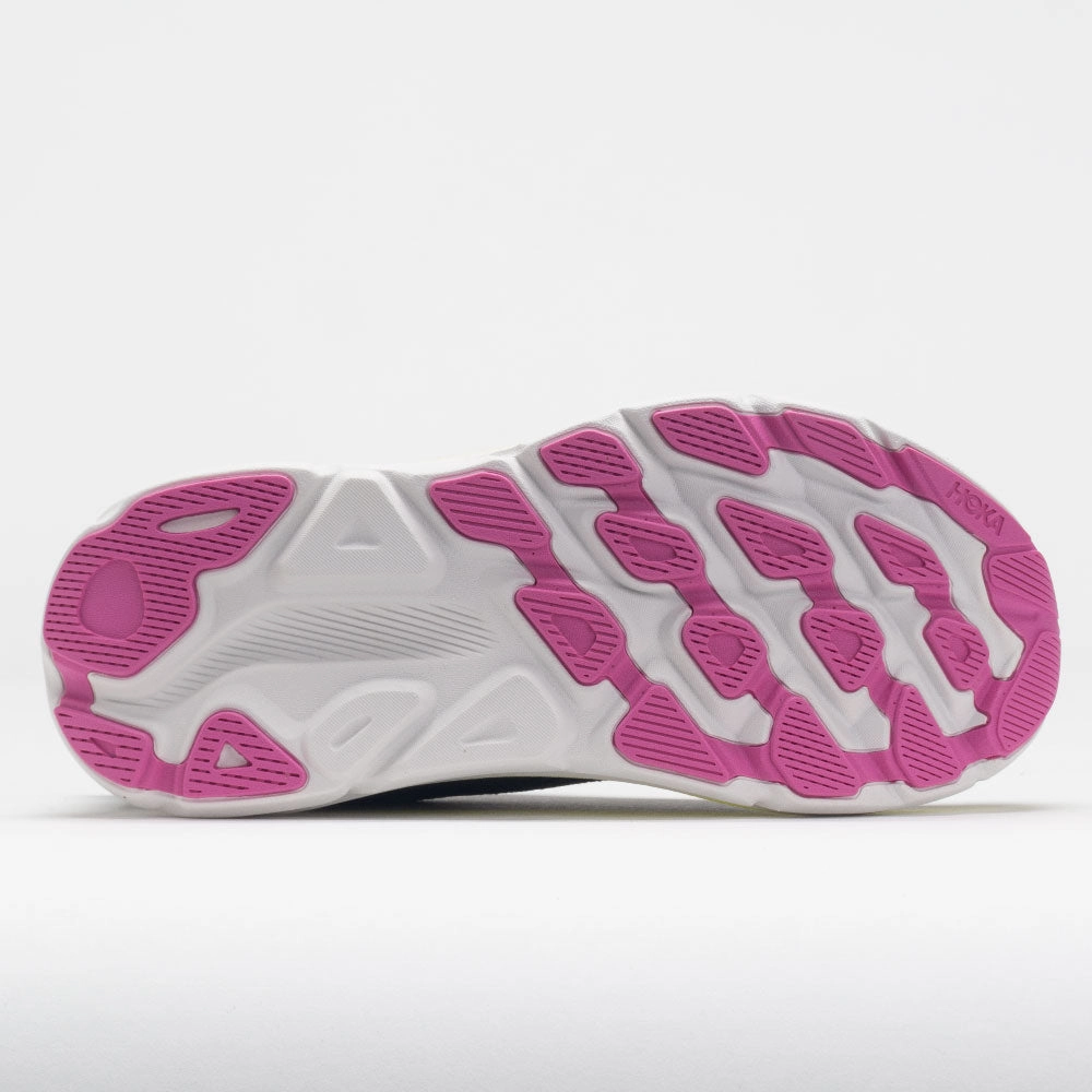 HOKA Clifton 9 Women's  Black/All Aboard color - fast stretchy shoes