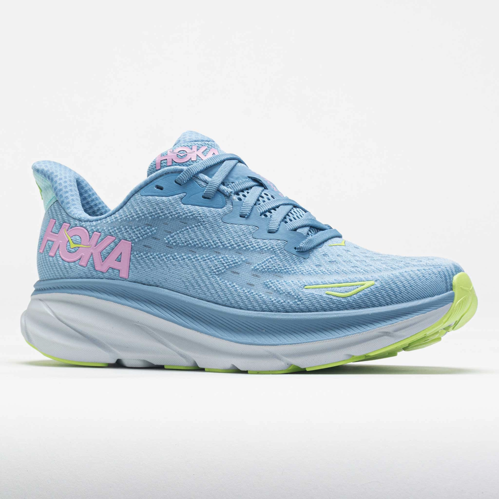 HOKA Clifton 9 Women's  Dusk/Pink Twilight geometric - design shoes