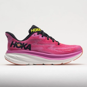 Synthetic Upper kids' shoes HOKA Clifton 9 Women's  Raspberry/Strawberry