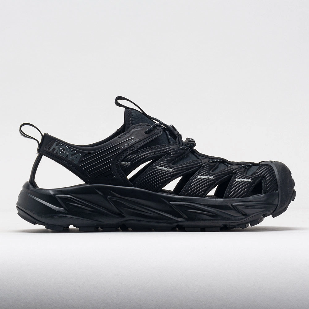 odor - resistant upper shoes running in a 10K shoes HOKA Hopara Men's  Black/Black