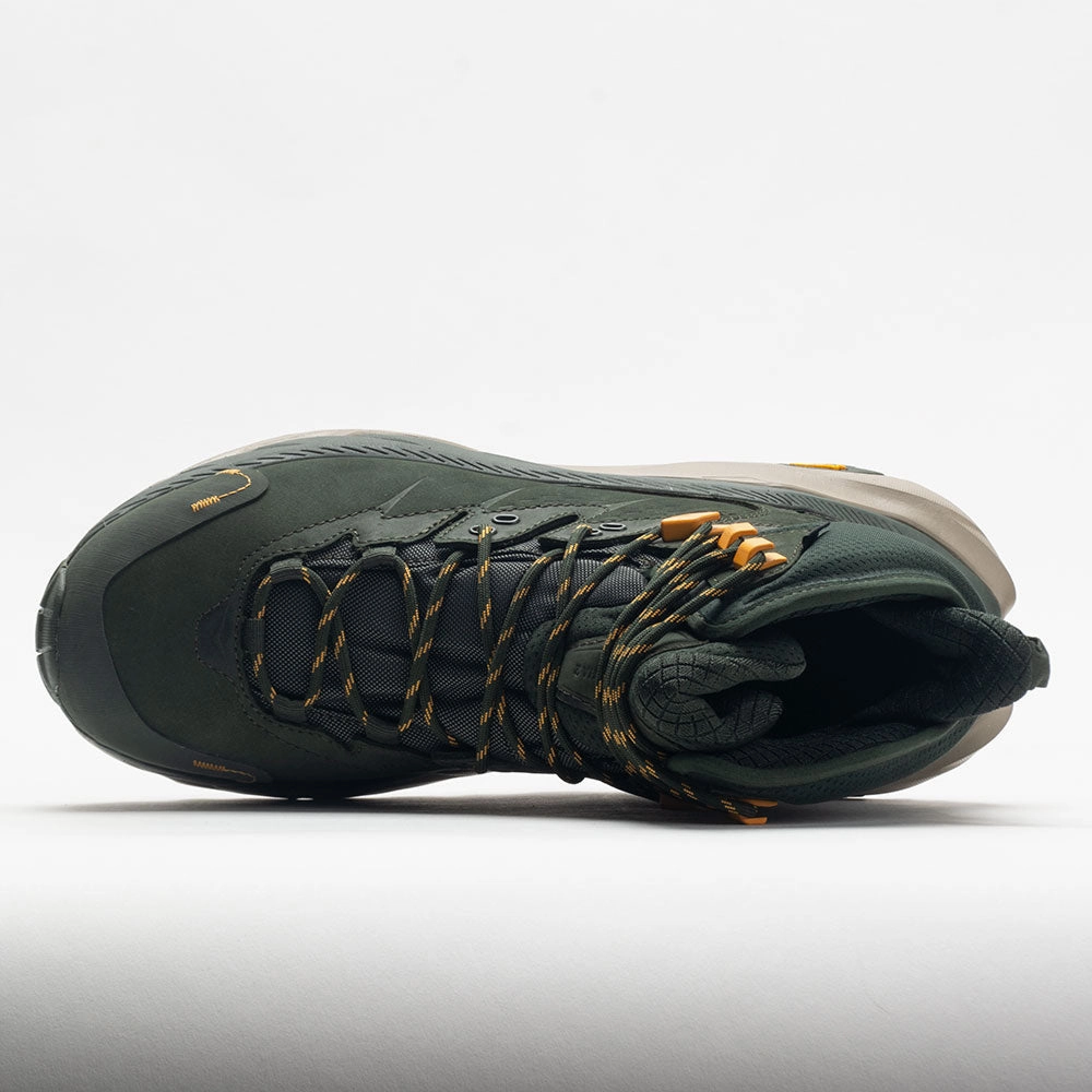 running on a gravel road Integrated HOKA Kaha 2 GTX Men's  Duffel Bag/Radiant