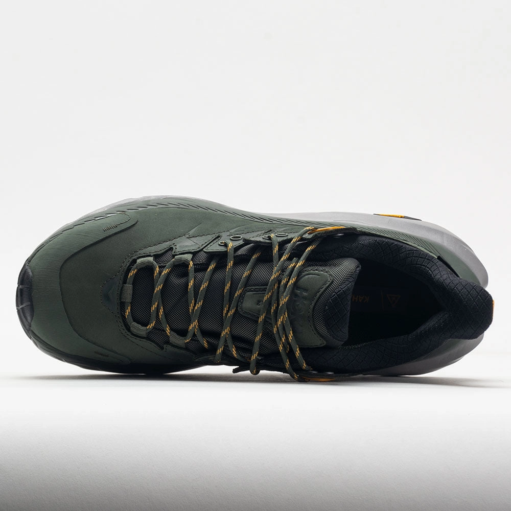 HOKA Kaha 2 Low GTX Men's  Thyme/Radiant Yellow lugged outsole running shoes turf shoes