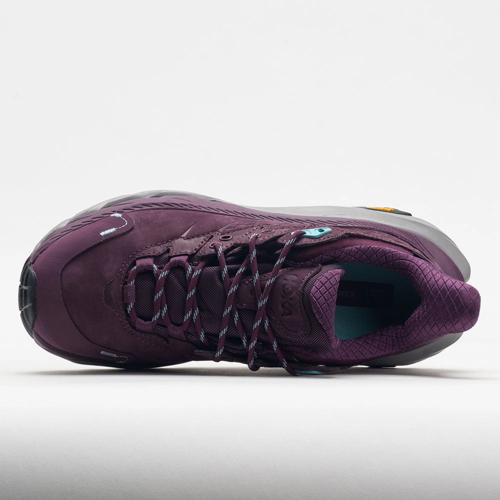 HOKA Kaha 2 Low GTX Women's  Grape Wine/Coastal Shade Quick drying material running in a roundabout area shoes