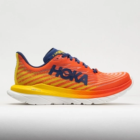 new experience HOKA Mach 5 Men's  Flame/Dandelion