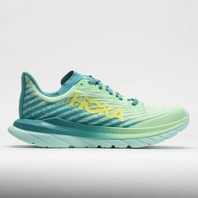 unisex shoes running in a small town shoes HOKA Mach 5 Men's  Lime Glow/Ocean Mist