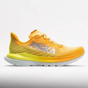 HOKA Mach 5 Men's  Radiant Yellow/Evening Primrose webbing - strap shoes easy - to - clean shoe feature