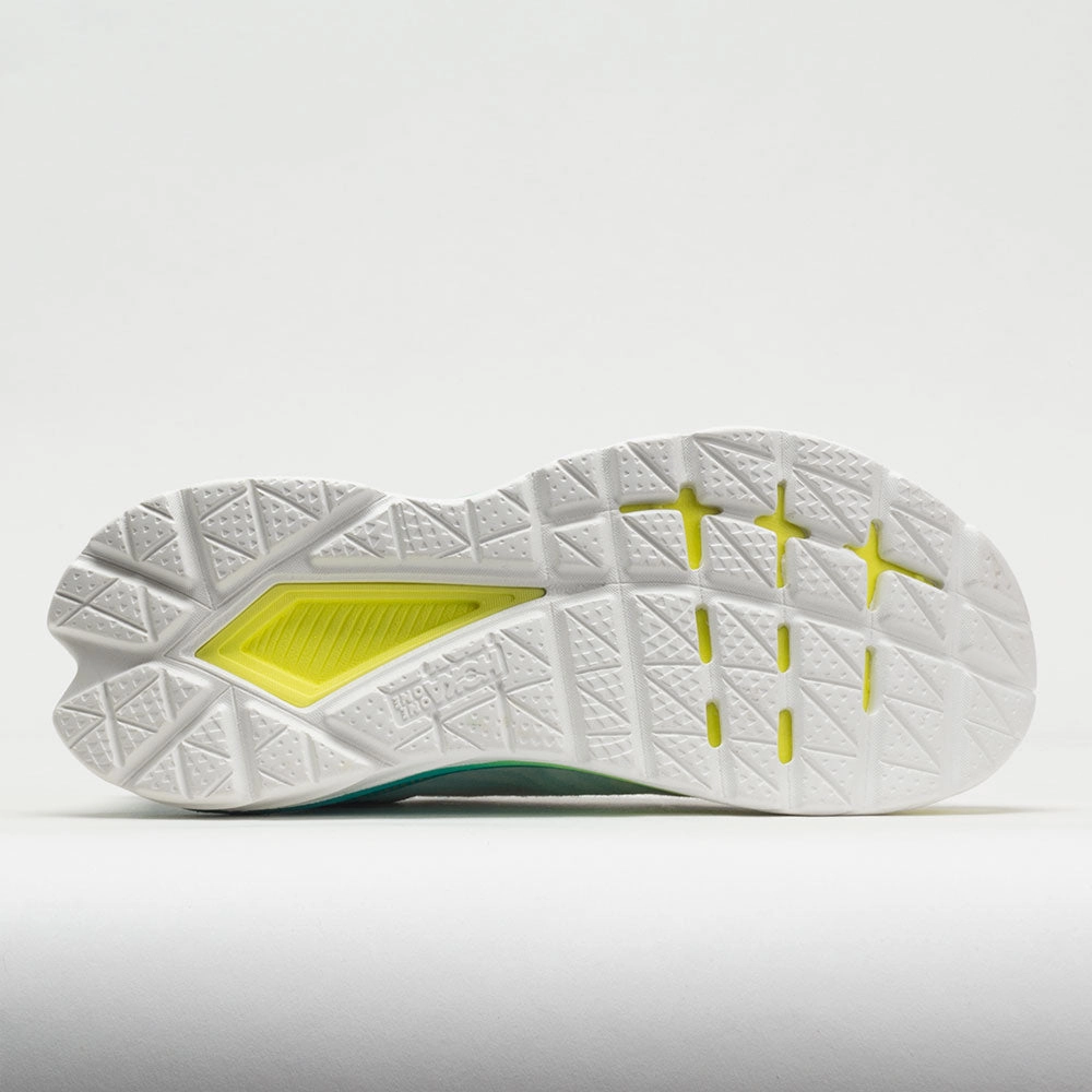 HOKA Mach 5 Men's  White/Blue Glass cushioned - footbed - material shoes All Purpose