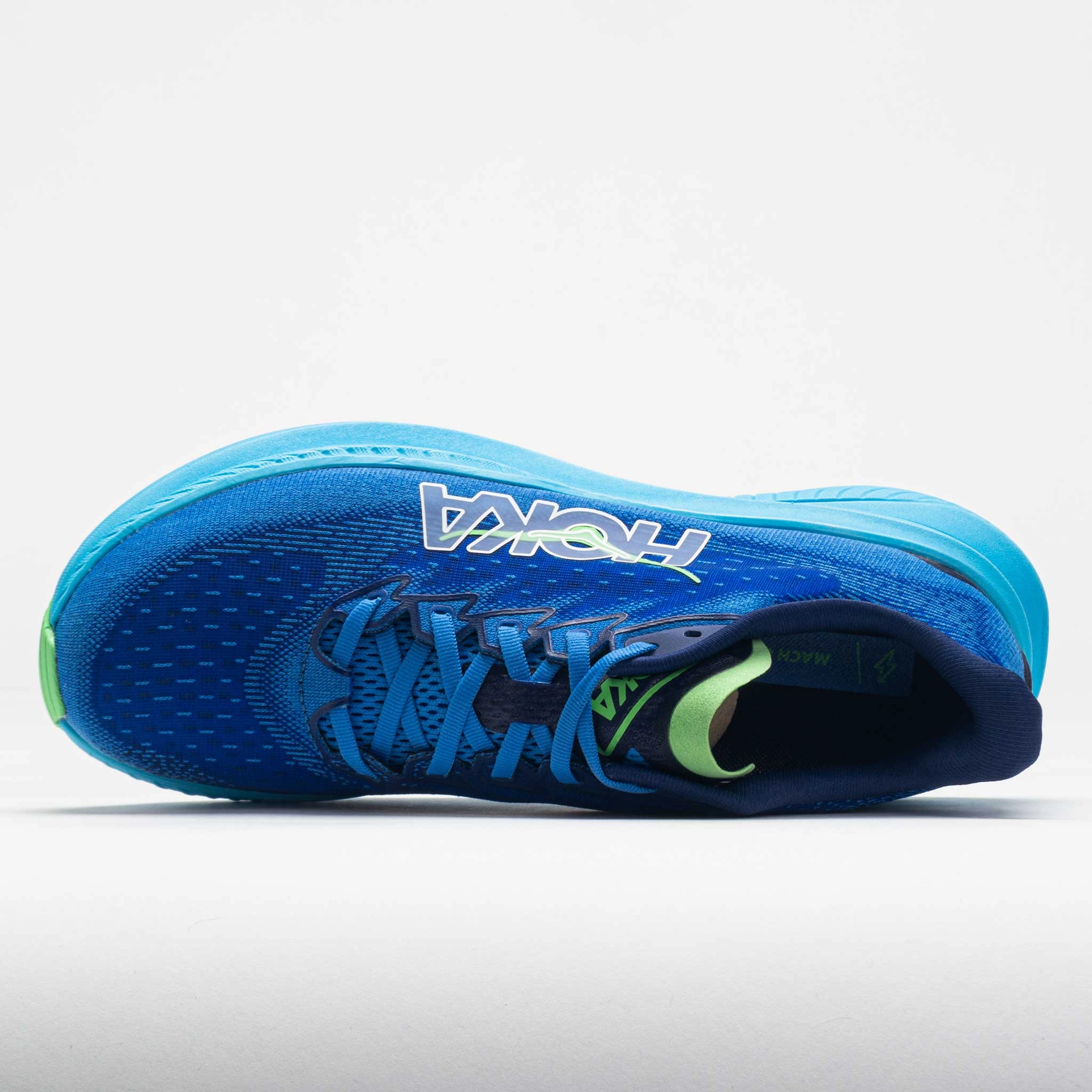 HOKA Mach 6 Men's  Virtual Blue/Bellwether Blue Contoured Footbed Asphalt running