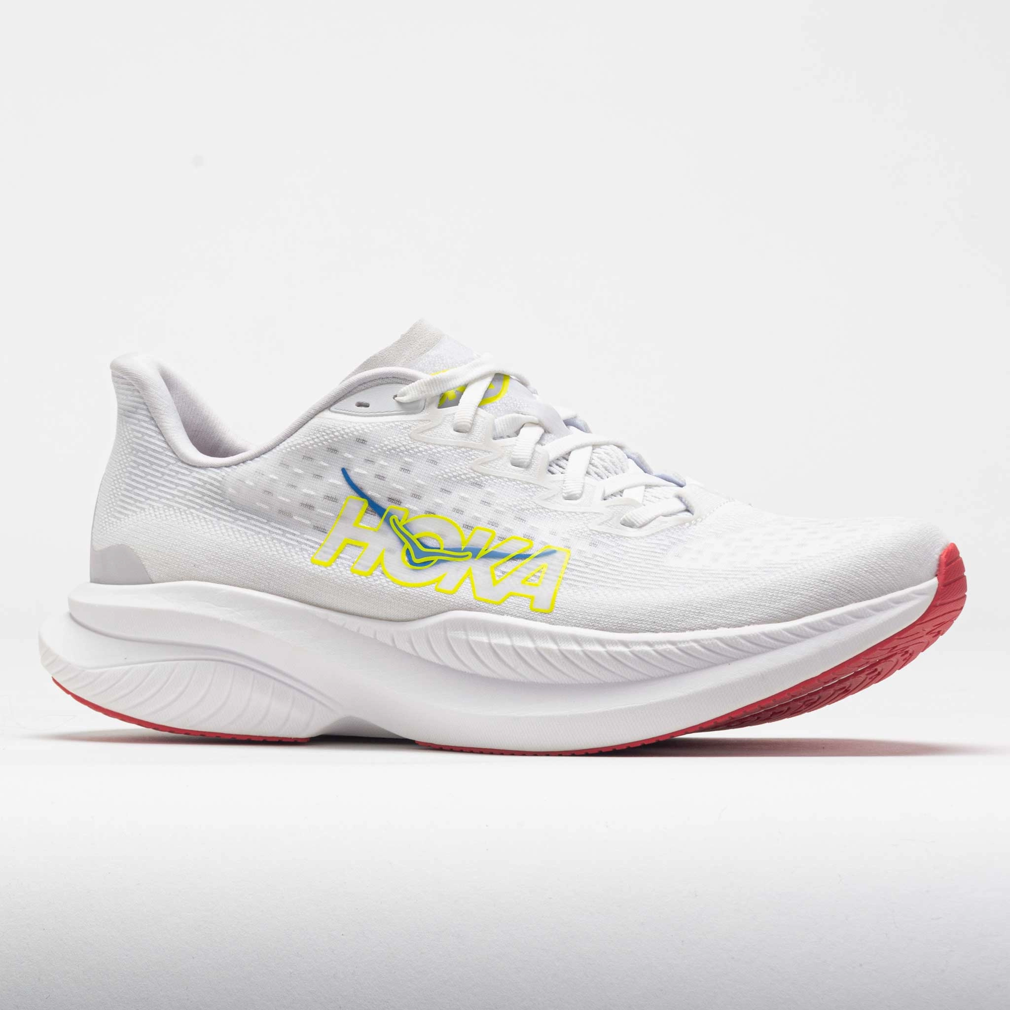 HOKA Mach 6 Men's  White/Nimbus Cloud running - club running on dirt shoes