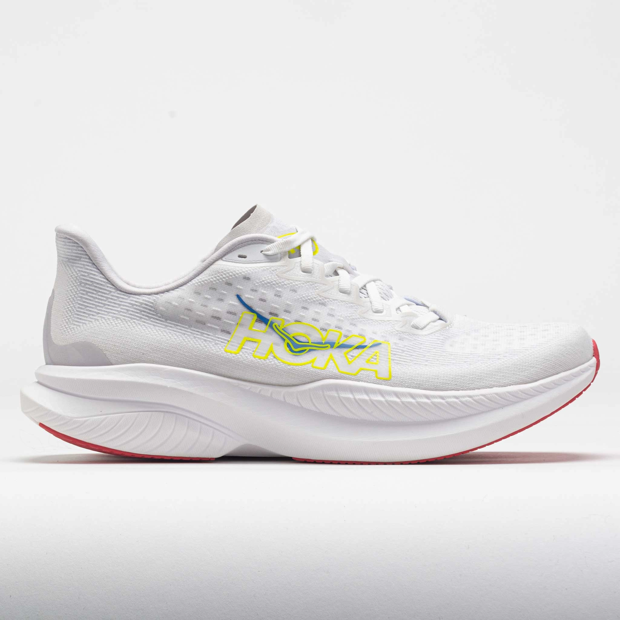 Heel Zone HOKA Mach 6 Men's  White/Nimbus Cloud