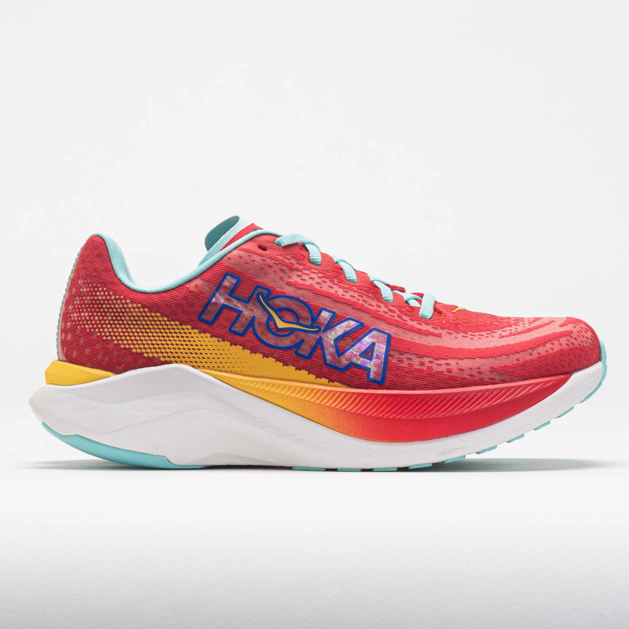 cushioned synthetic shoes HOKA Mach X Men's  Cerise/Cloudless