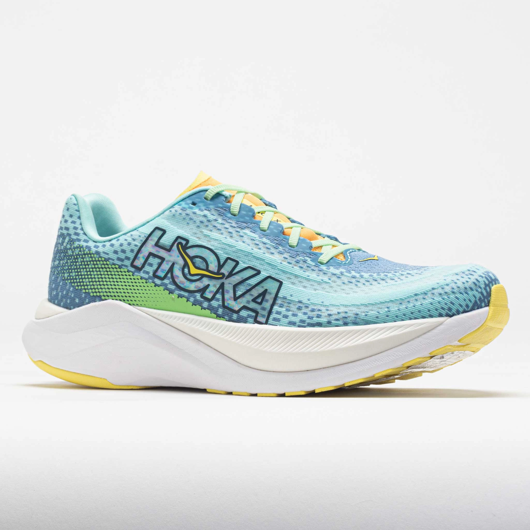 recycled - materials dirt running shoes HOKA Mach X Men's  Dusk/Cloudless