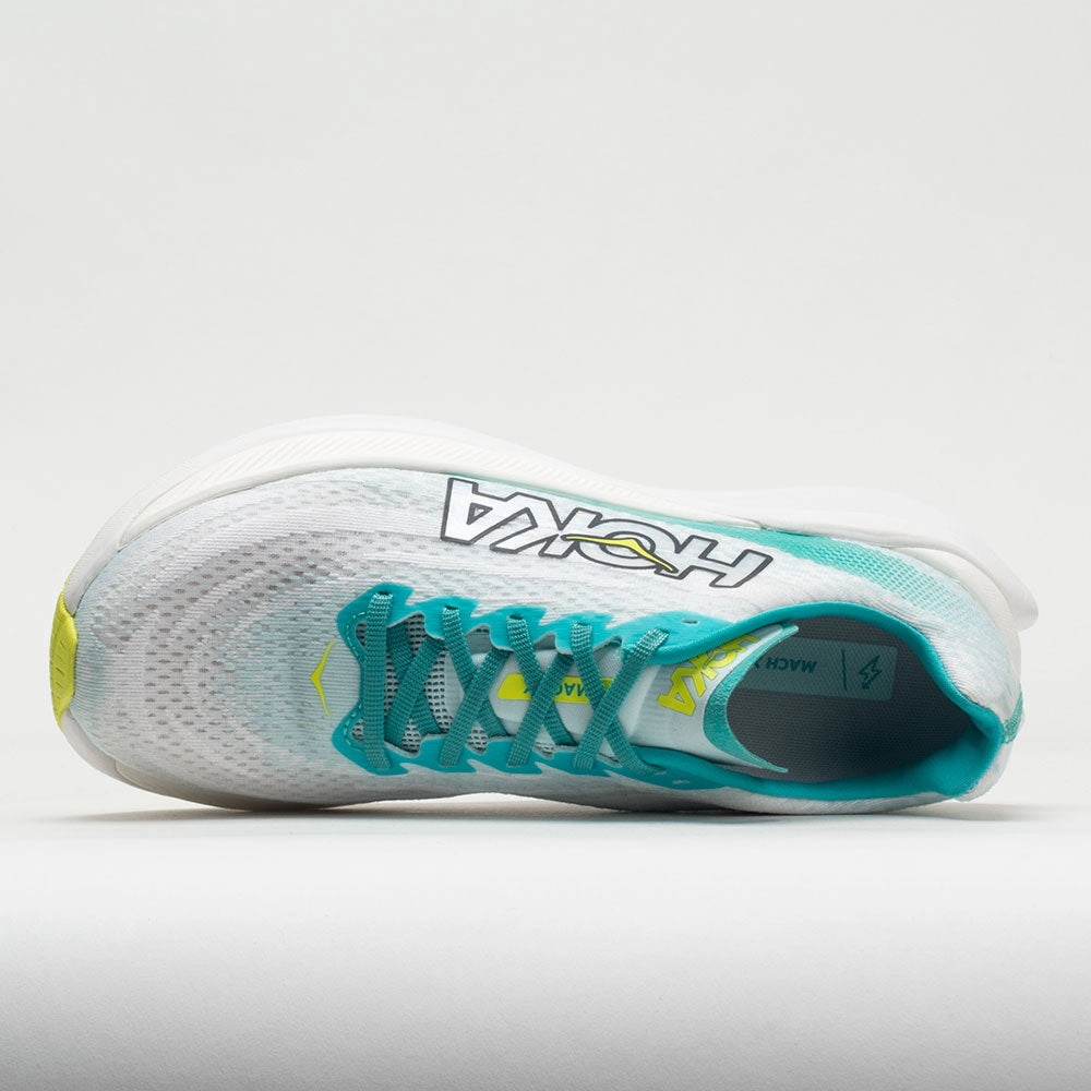 HOKA Mach X Women's  White/Blue Glass Training Friendly Male - runner